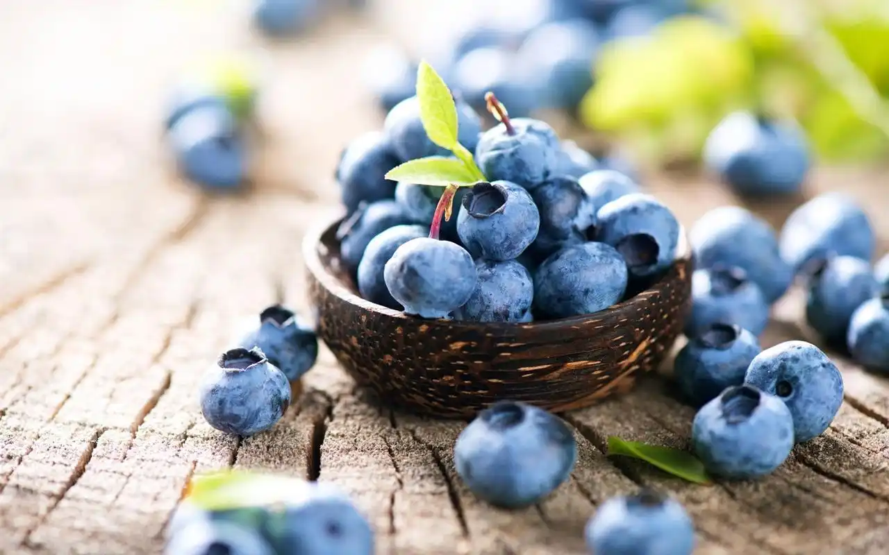 新鲜水果蓝莓高清桌面壁纸