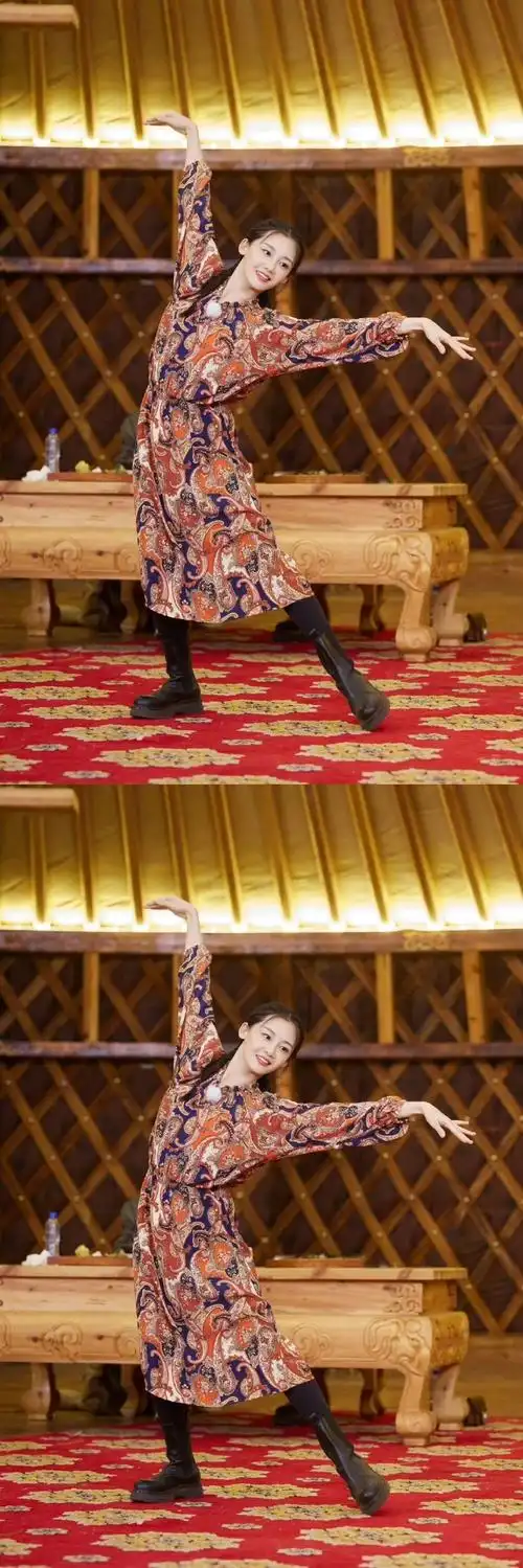 苗苗晒童年照官宣浪姐5##苗苗空中一字马童年照