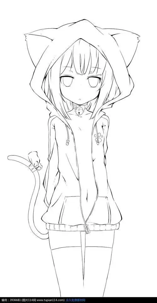 全身q版动漫人物简笔画手绘动漫q版萌人物动漫人物图片女生唯美简笔画