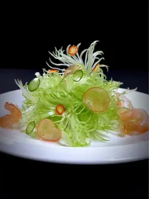 凤尾西芹简单又好看#用心做菜 #吃出仪式感 #摆盘技巧 #百鸟朝凤