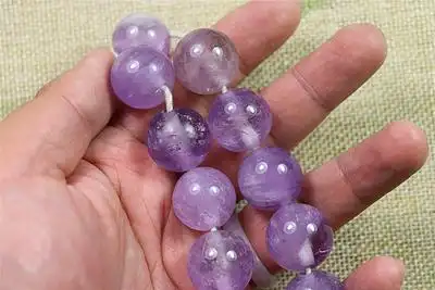 12颗紫水晶珠图片及价格_珠串 玛瑙 琉璃交易_盛世收藏论坛