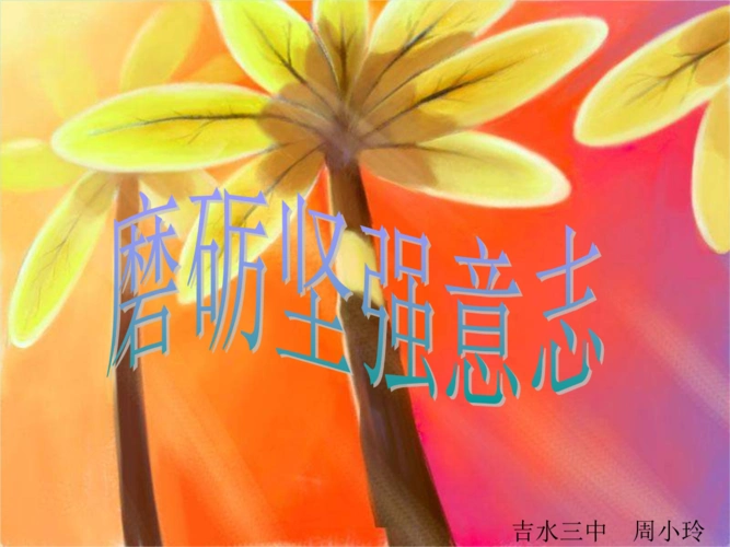 北师大版思品八下吉水三中《磨砺坚强意志》教学课件2.ppt