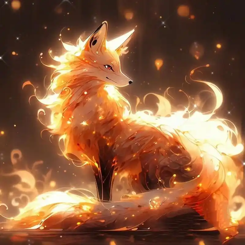 神兽系头像第三弹 神兽系头像之九尾狐