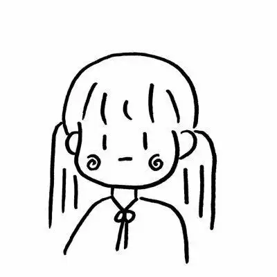 2018最新黑白卡通女生头像,超可爱女生简笔画头像,萌萌哒!