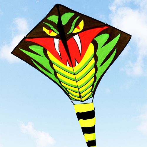 风筝潍坊恒江大蛇青蛇成人巨型长尾老人9米15米蛇风筝线轮放飞