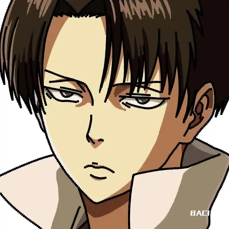 献上自己的生命!#像素画 #进击的巨人 #利威尔 #兵长 # - 抖音