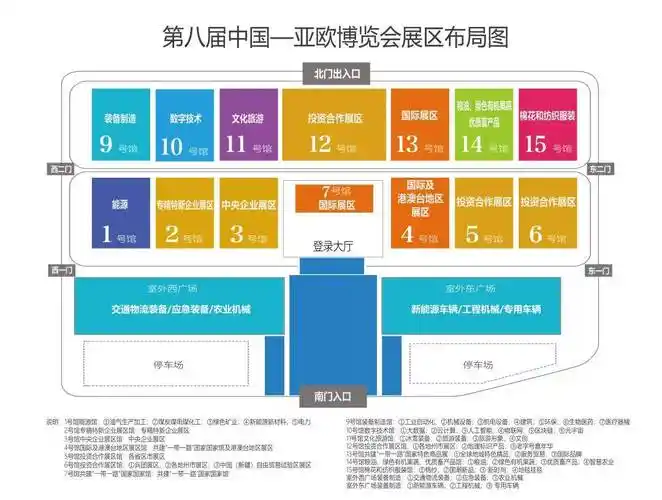 第八届亚欧博览会展位图布局