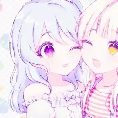 超萌二次元qq闺蜜头像高清好看的超萌闺蜜动漫头像可爱图片