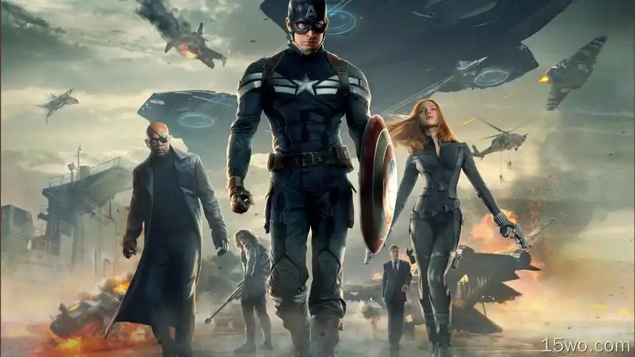 电影美国队长2冬日战士美国队长黑寡妇nickfurywintersoldiersteve