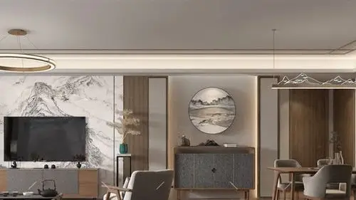 合肥金隅南七里155㎡新中式风格装修效果图