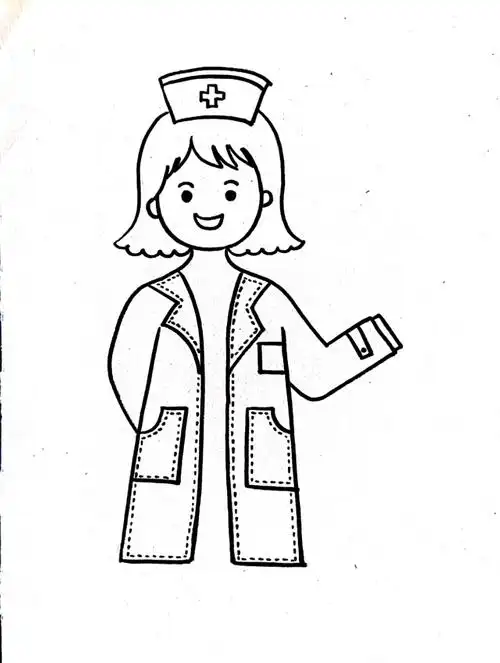 一看就会得简笔画教程‖护士