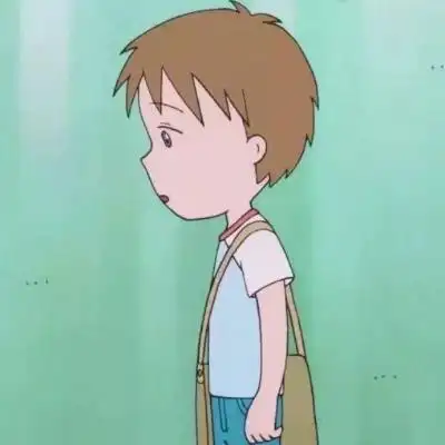 樱桃小丸子情侣头像你往前走我一直在你身后