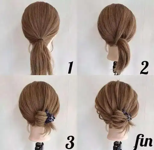 八款短发编发教程简单实用一学就会,留波波头的妹子再也不喊热了