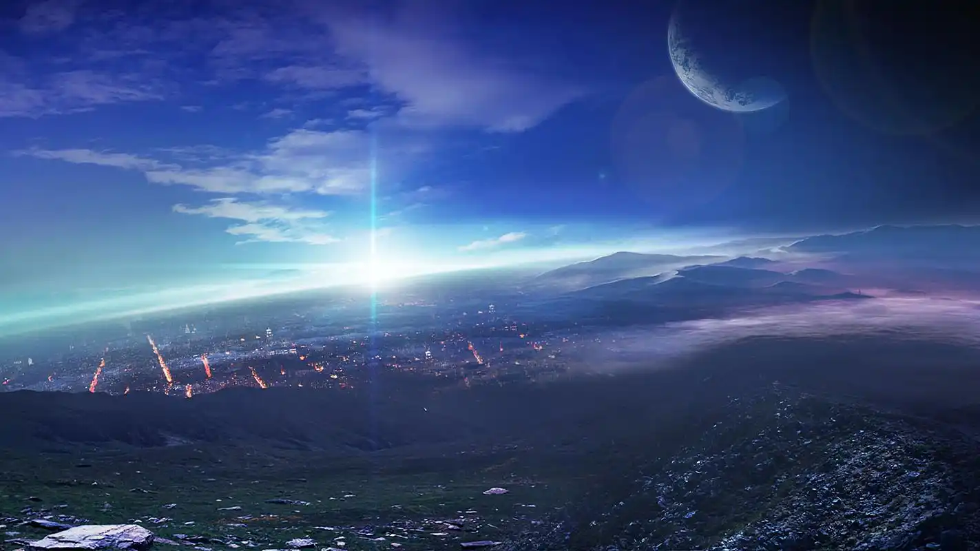 动漫绝美风景 清晨#二次元美图# #动漫美图