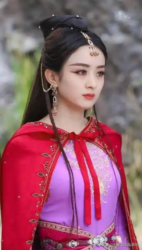 赵丽颖红衣造型合集:看惯了她平日的素雅风格,没想到红衣这么美_电视