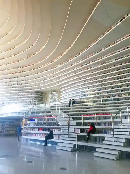 滨海新区图书馆 写美篇天津滨海新区文化中心图书馆是由原塘沽图书馆