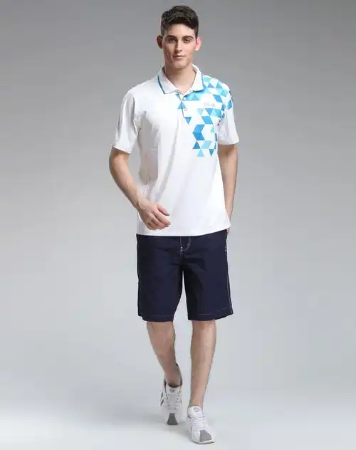 斐乐fila男装专场-男款云白色时尚短袖polo衫