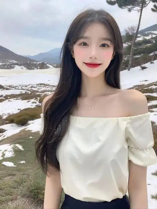 美女白色蕾丝连衣裙优雅女神的户外穿搭典范