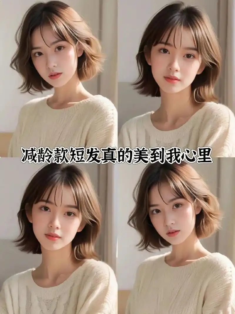 这款短发真是绝了,减龄又百搭!这款短发洋气时尚,看起来性格开 - 抖音