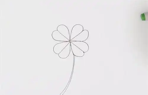 可爱四叶草简笔画图片大全又漂亮又简单四叶草简笔画步骤图解