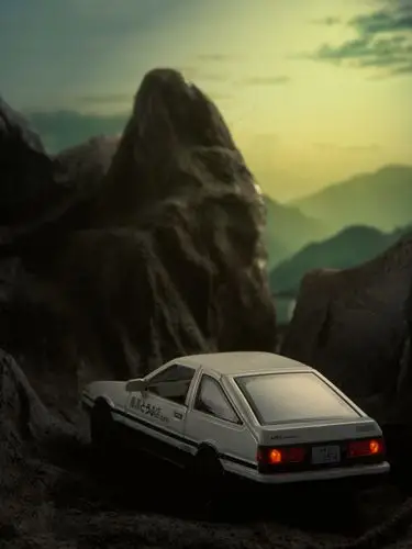 ae86,头文字d车模型拍摄