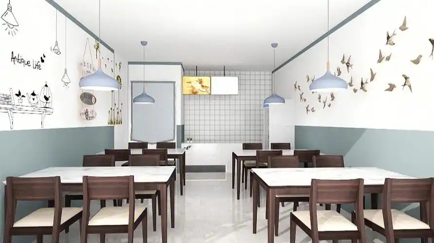 呜呼～俺来更新了小吃店装修 30多一点点平方啦.