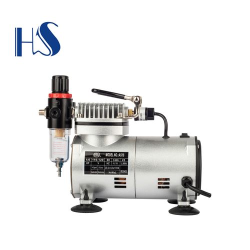 跨境厂家直销浩盛美工模型上色喷涂泵美甲喷笔气泵喷绘泵喷笔套装