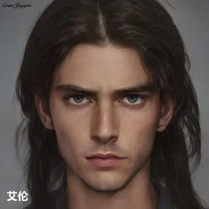 巨人超帅现实版头像艾伦和三笠的夫妻相最帅和最美诞生了