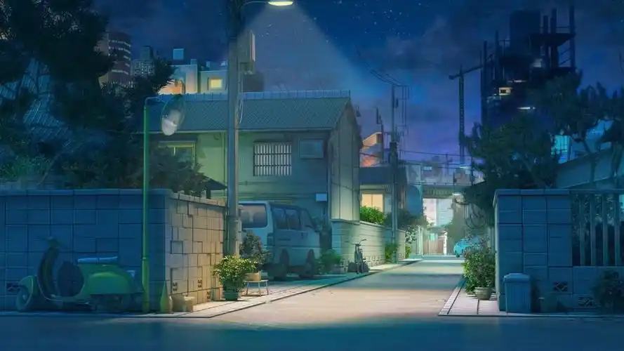 卡漫风格街道高清壁纸