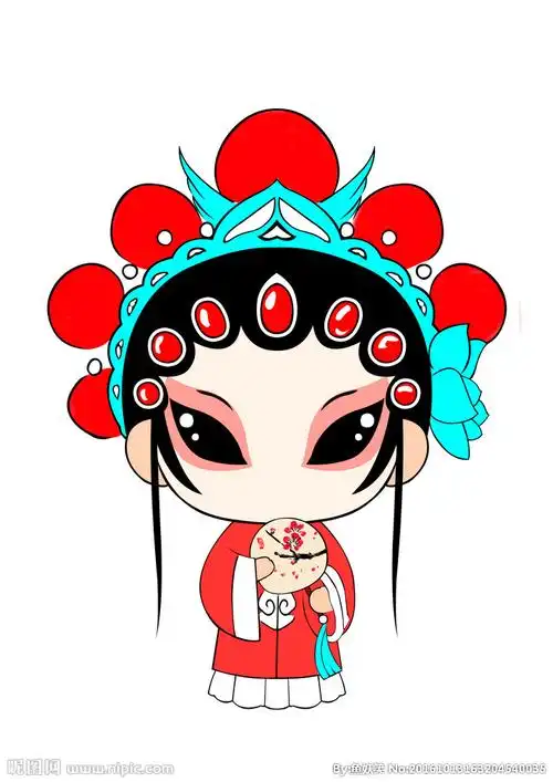 京剧卡通形象旦角卡通图片
