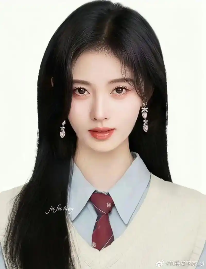 鞠婧祎的证件照#蜜橘92 - 抖音