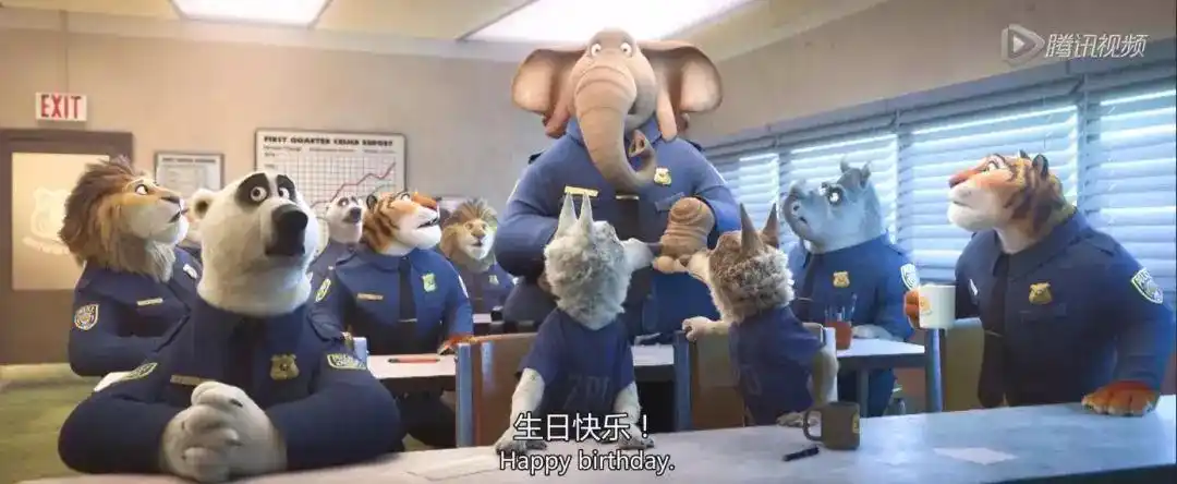 区别于以往所有的迪士尼动画,《疯狂动物城》内里存有的全都是毛发绒