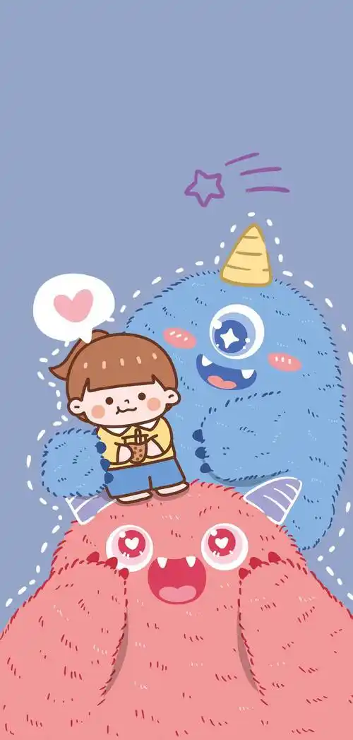 卡通可爱小怪兽 - 堆糖,美图壁纸兴趣社区