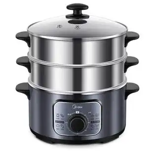 3层电蒸锅多功能插电家用40cm大容量电火锅大型大号蒸煮锅新款2层