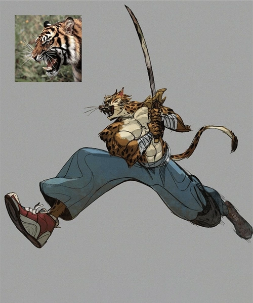 虎年动物拟人化特辑,凶猛的老虎在画师的笔下也可以变得很可爱_猫咪