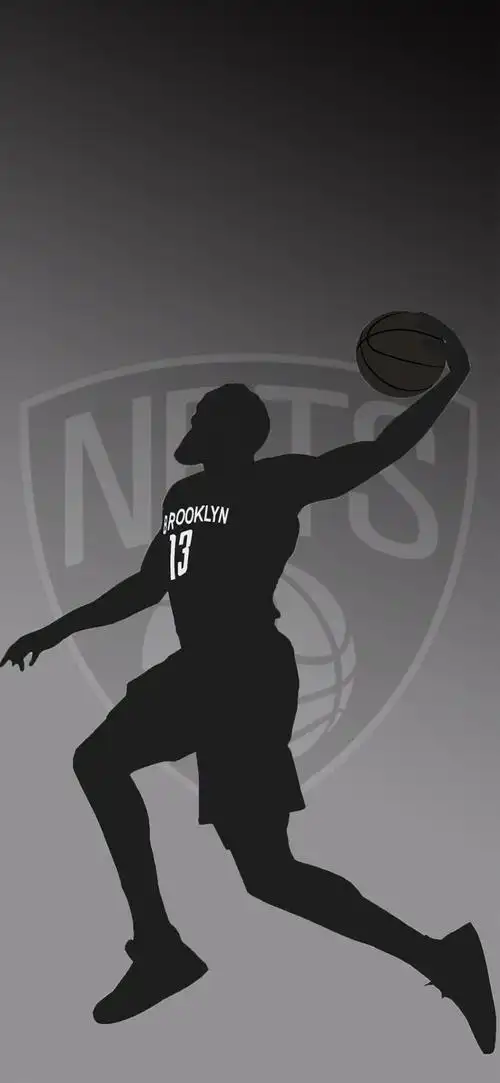 詹姆斯哈登霸气灌篮剪影锁屏,锁屏图片,高清手机壁纸,体育-回车桌面