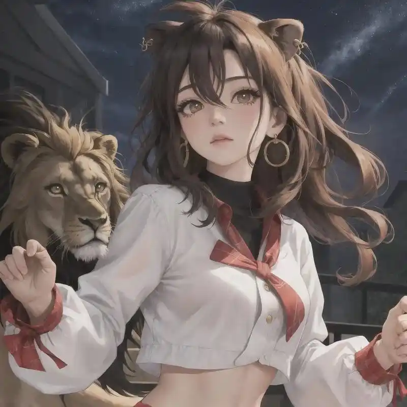 狮子座 #动漫女头 #头像 #ai绘画 狮子座有着宏伟的理 - 抖音