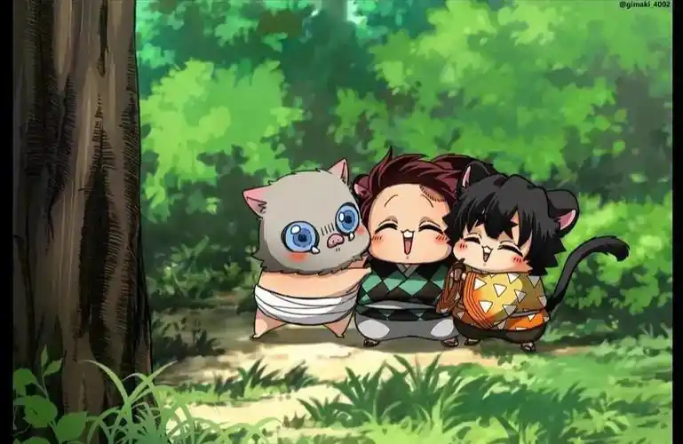 三小只好可爱#鬼灭之刃  #壁纸