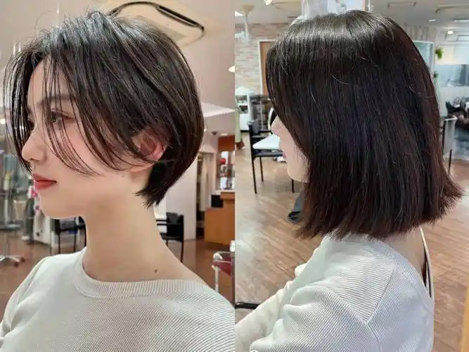 在生活中,大部分短发其实都不需要烫发,只要把发型裁剪的精致一些,再