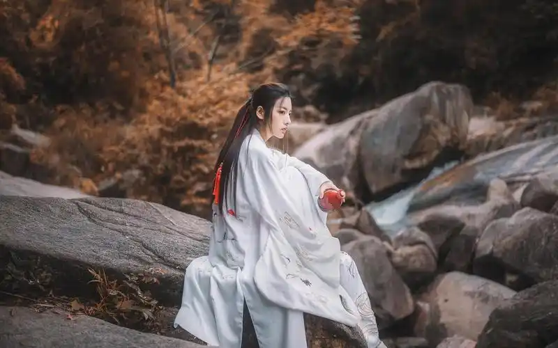 古风美女率性写真电脑壁纸图片