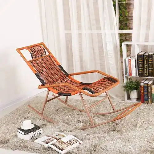 成人藤艺藤编休闲躺椅藤条午休午睡藤椅藤制摇椅