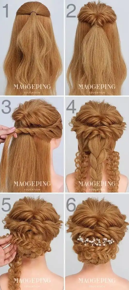 九款精致好看的盘发造型,总有一款是你的菜!