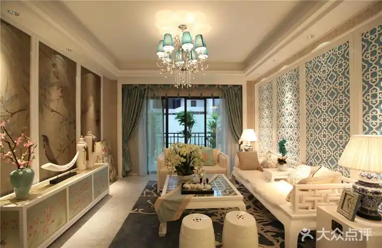 102平米三室户中式风格装修图片大全