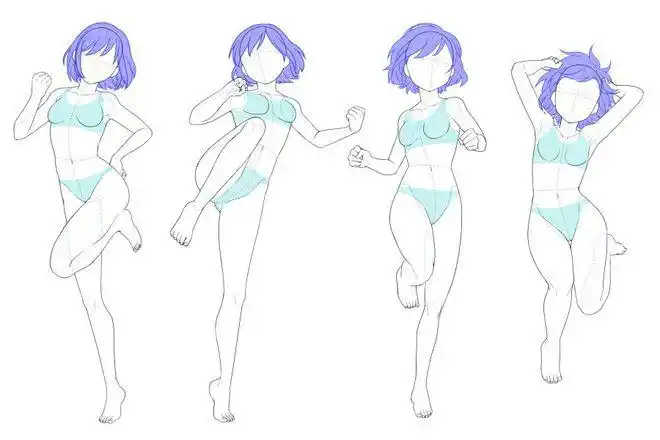 立绘人物站姿怎么画?简单讲解人体站姿画法教程!|关节|灵猫_网易订阅