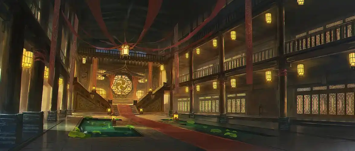 一张古风室内景