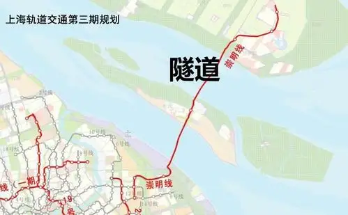 分析上海轨道交通崇明线的分期计划