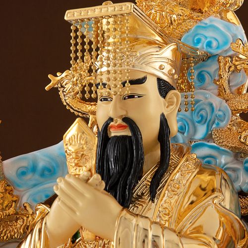 神像王母台湾鎏金纯铜玉皇大帝娘娘玉帝铜像佛像摆件