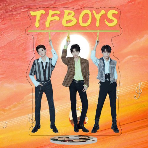tfboys7周年纪念 亚克力大立牌 易烊千玺王俊凯王源明星周边摆件