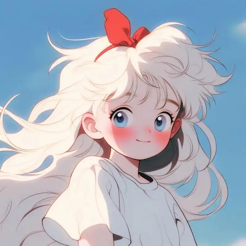 动漫头像丨97治愈系蓝白系列7 自信的女孩最美!