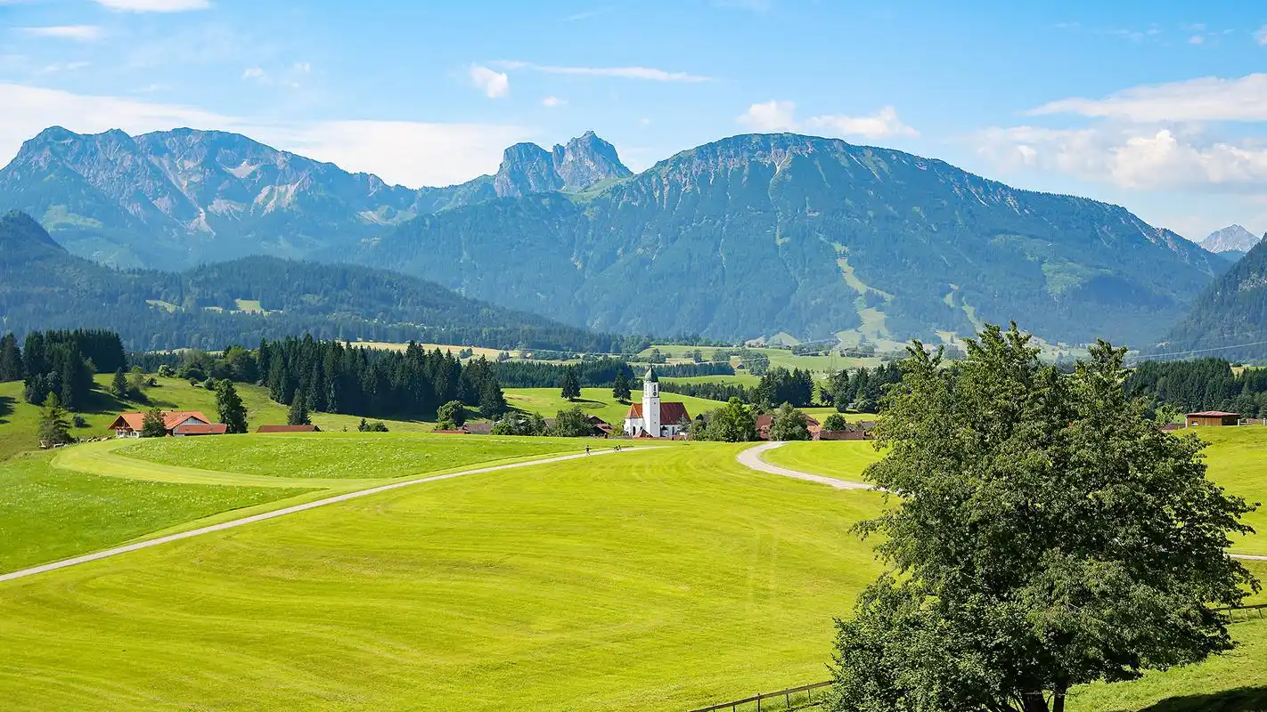 恬静优美的乡村风景高清宽屏壁纸